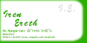 iren ereth business card